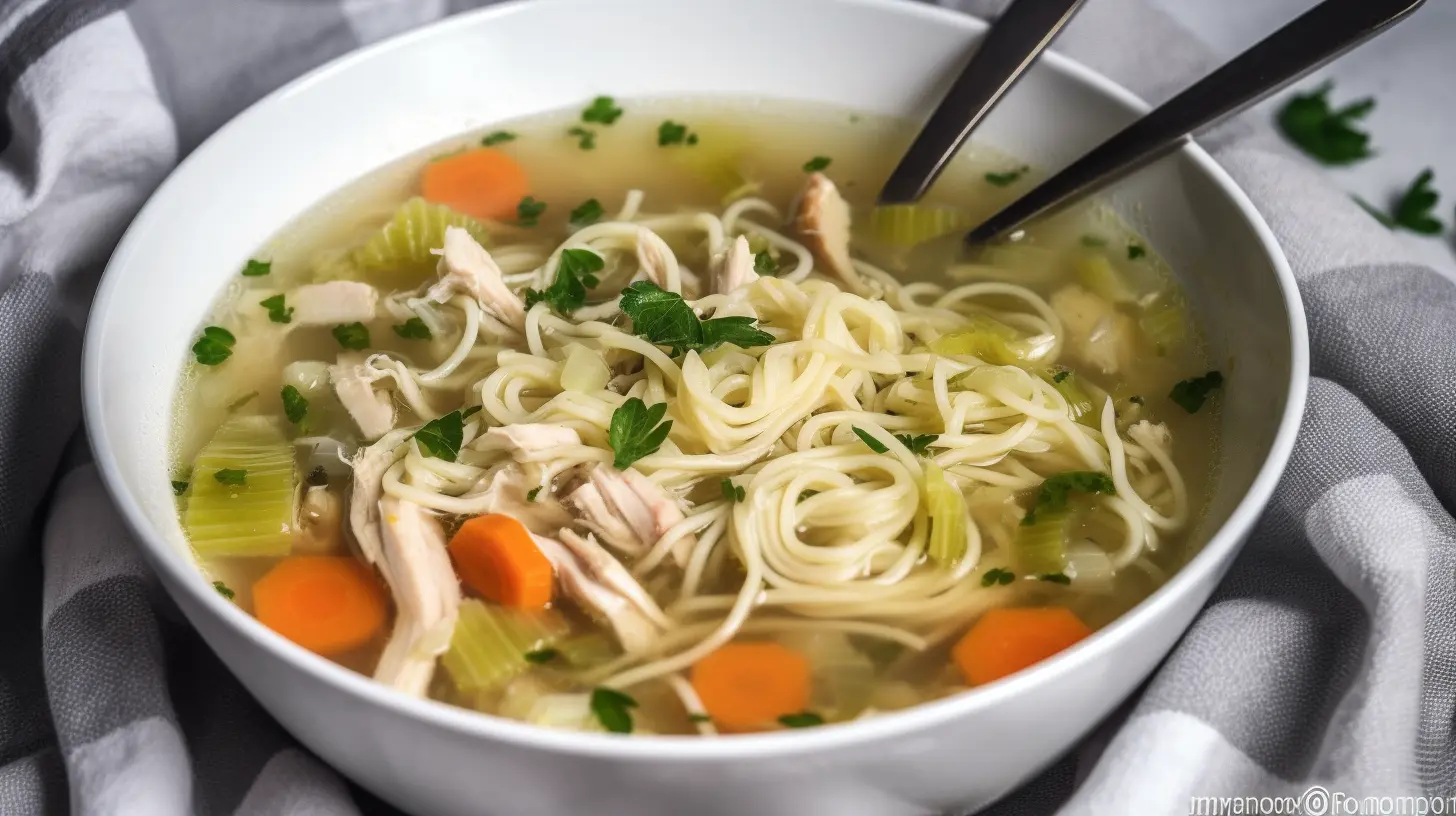 Brussel Sprouts Chicken Noodle Soup
