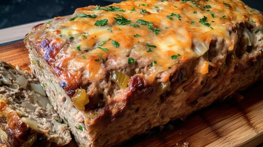 Philly Cheesesteak Meatloaf Recipe