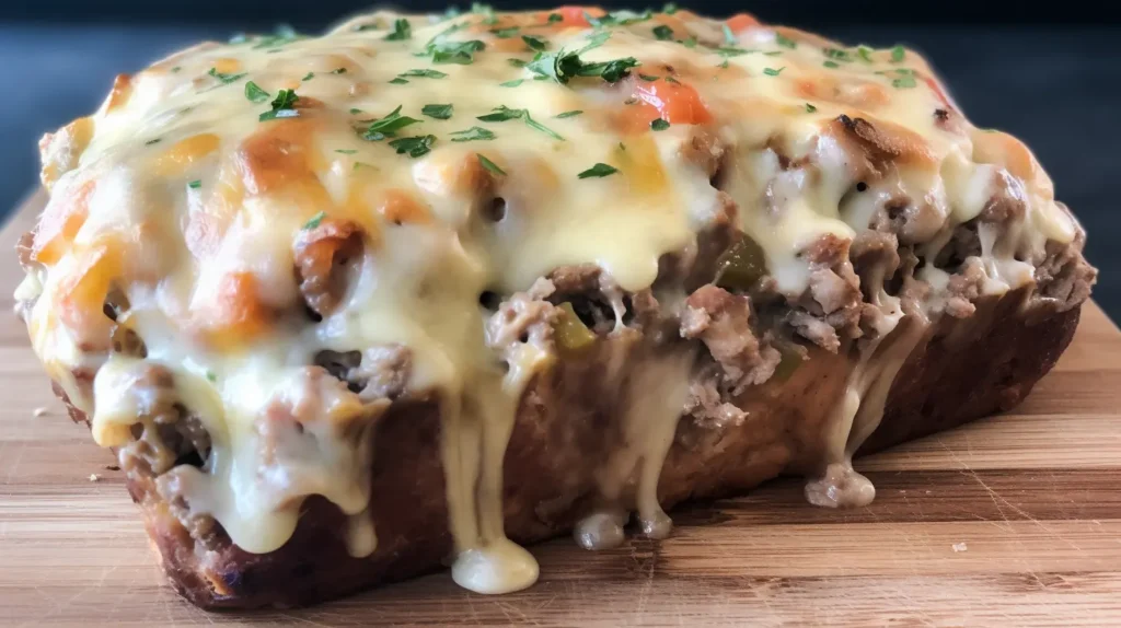 Philly Cheesesteak Meatloaf Recipe