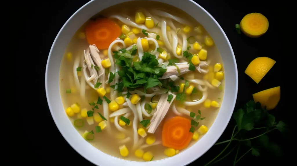 Homemade chicken noodle soup