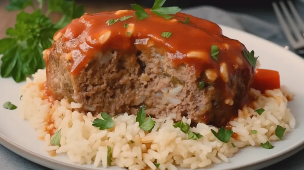Meatloaf Recipe with Rice