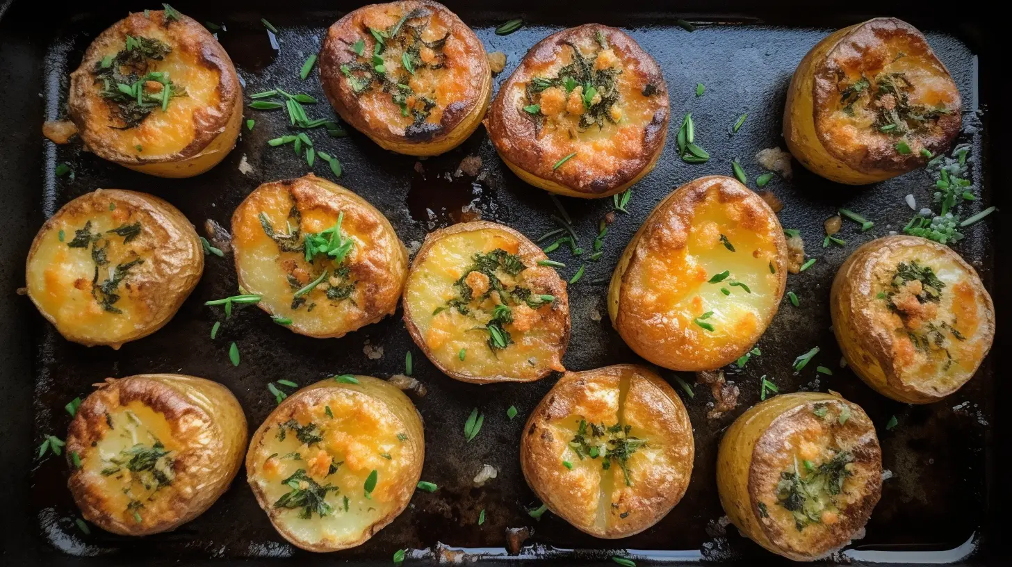 Smashed Potatoes on Blackstone
