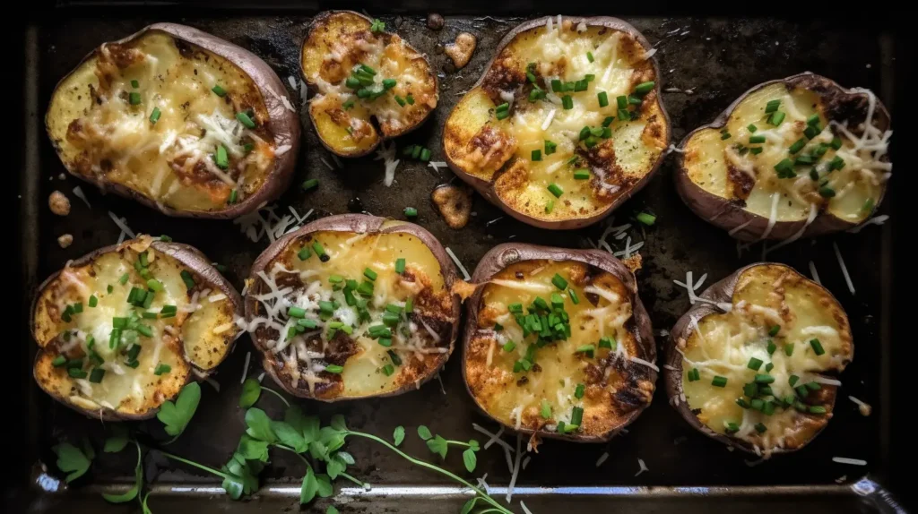 Smashed Potatoes on Blackstone