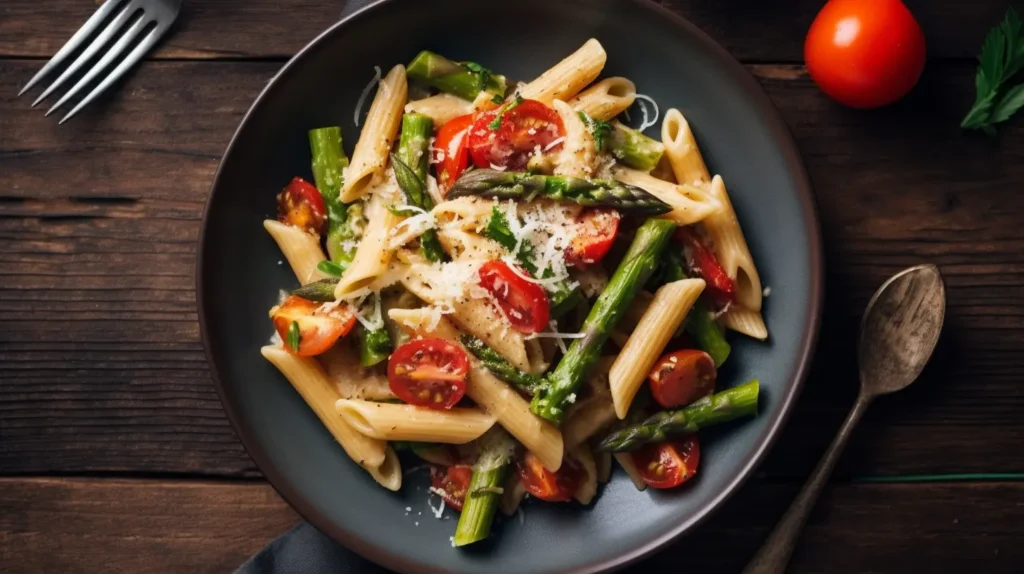 Asparagus Tomato Pasta