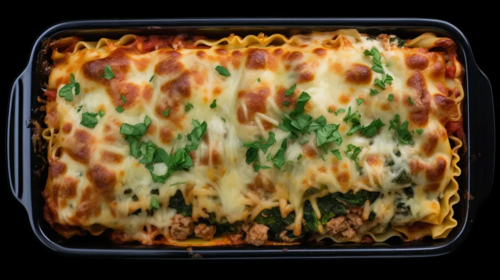 spinach chicken mushroom lasagna