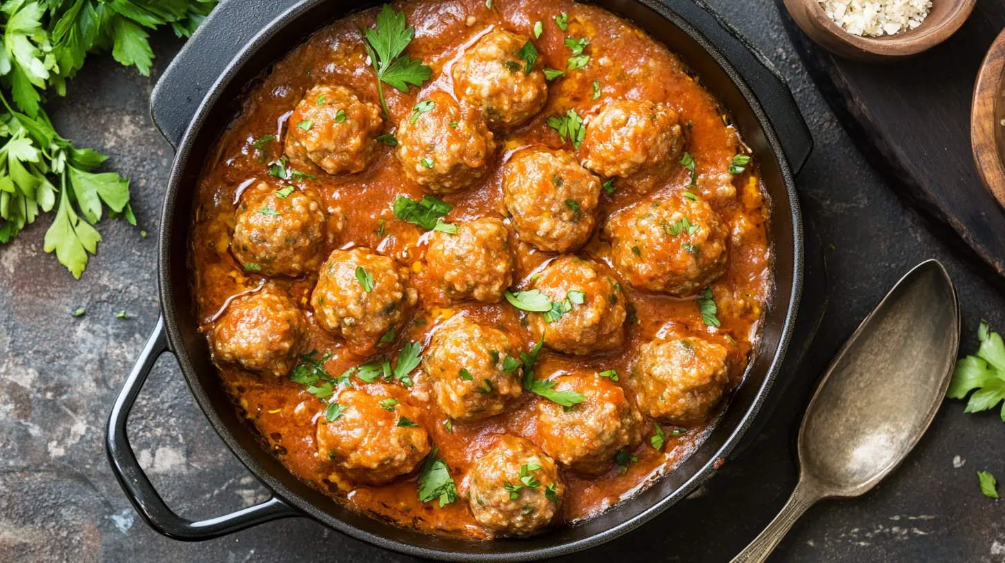 Dump and Bake Meatball Casserole