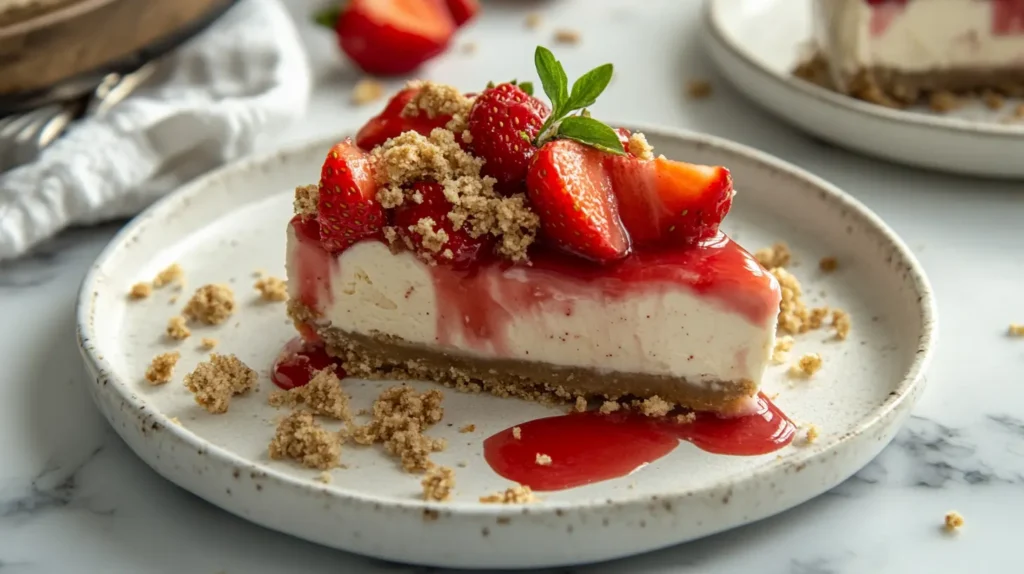 Strawberry Shortcake Cheesecake